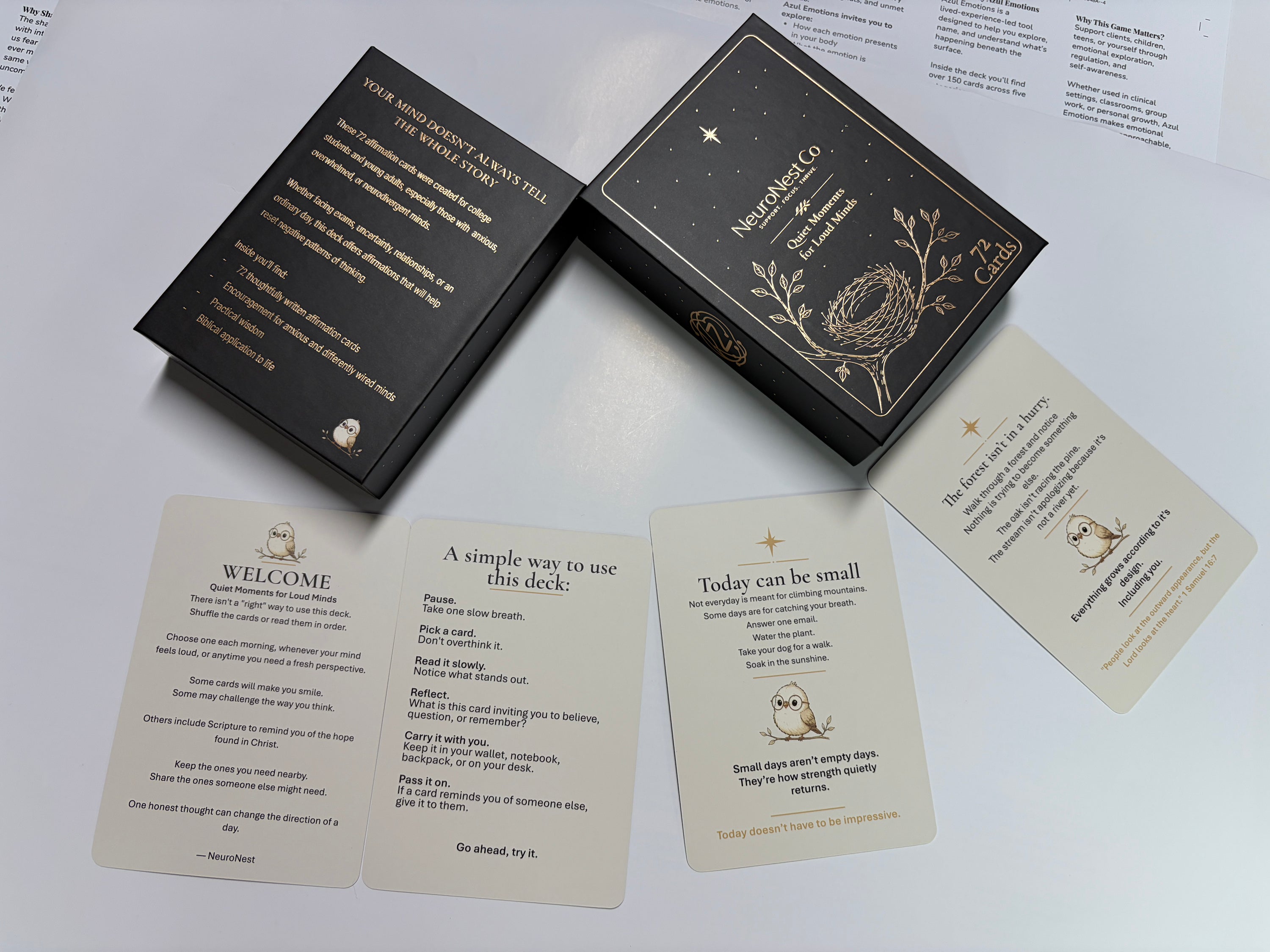 NeuroNest Affirmation Cards