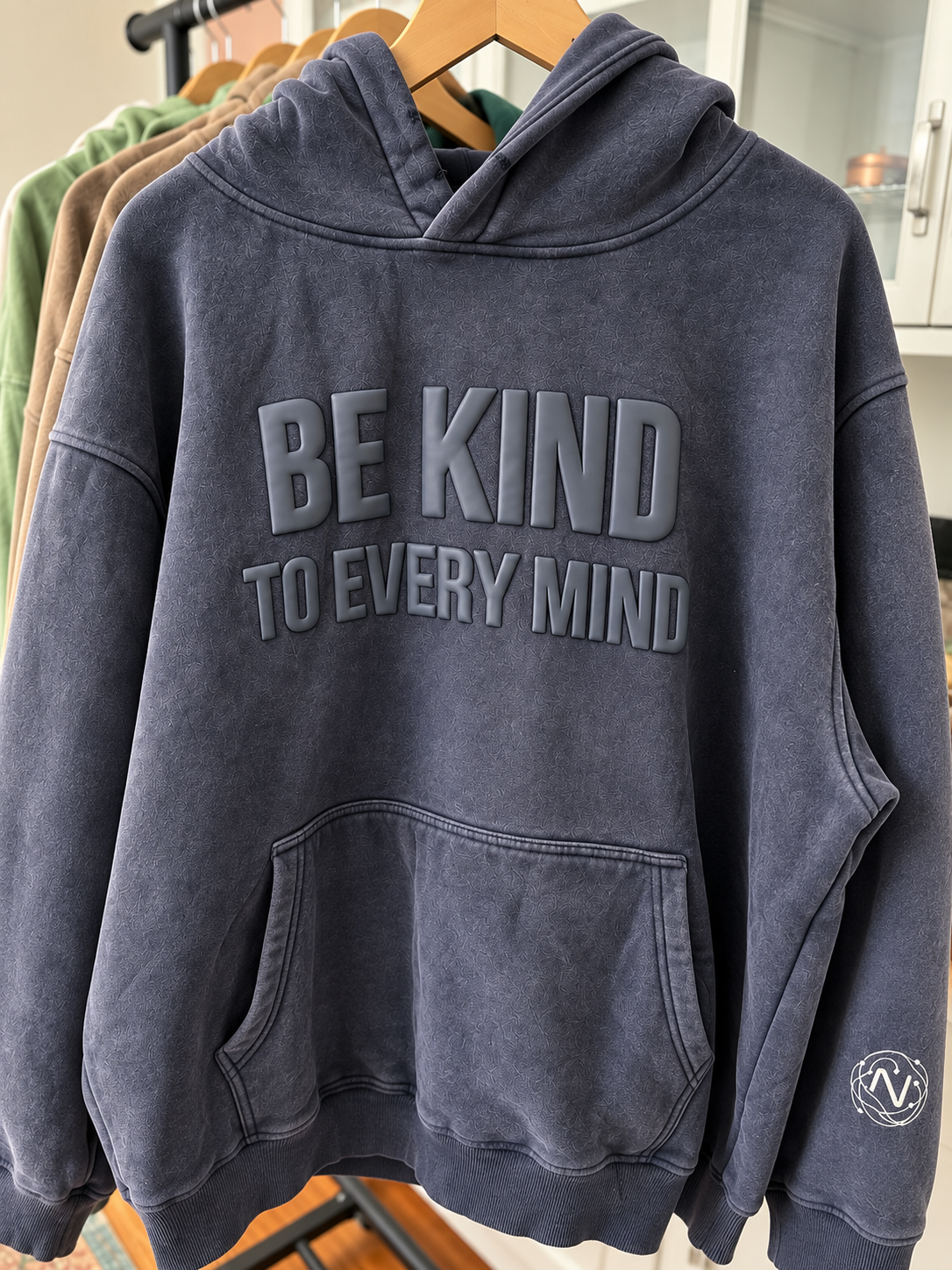 450 BE KIND TO EVERY MIND 450 GSM Heavyweight Hoodie, Premium Oversized Hoodie, Ultra Heavy Soft Fleece Sweatshirt, Neurodivergent Comfort Hoodie, Unisex Streetwear