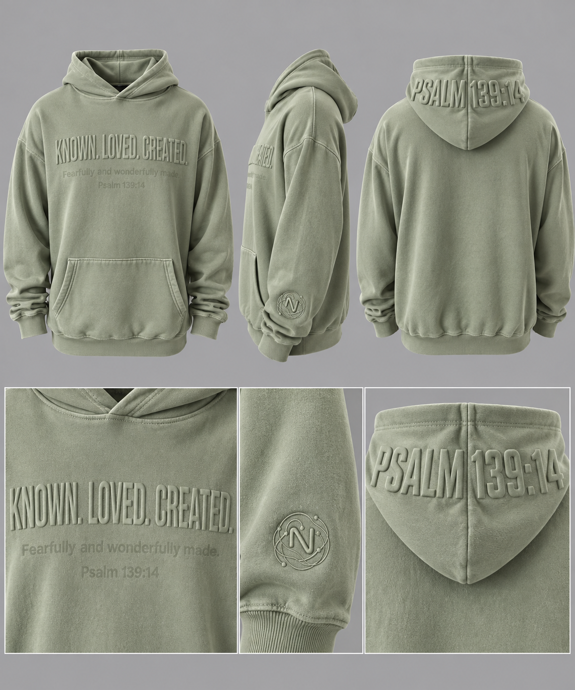 KNOWN. LOVED. CREATED. Heavyweight Hoodie — Limited First Run