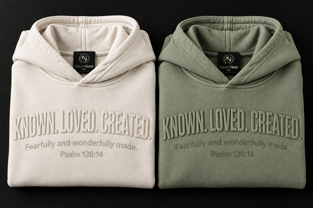 KNOWN. LOVED. CREATED. Heavyweight Hoodie — Limited First Run