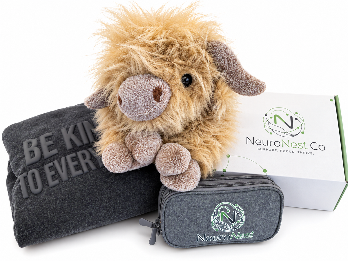 NeuroNest Weighted + Heatable Highland Cow
