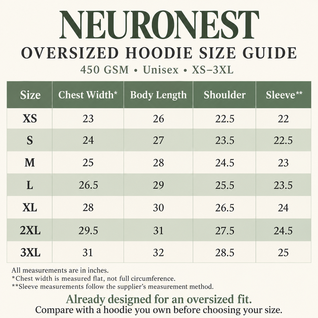450 BE KIND TO EVERY MIND 450 GSM Heavyweight Hoodie, Premium Oversized Hoodie, Ultra Heavy Soft Fleece Sweatshirt, Neurodivergent Comfort Hoodie, Unisex Streetwear