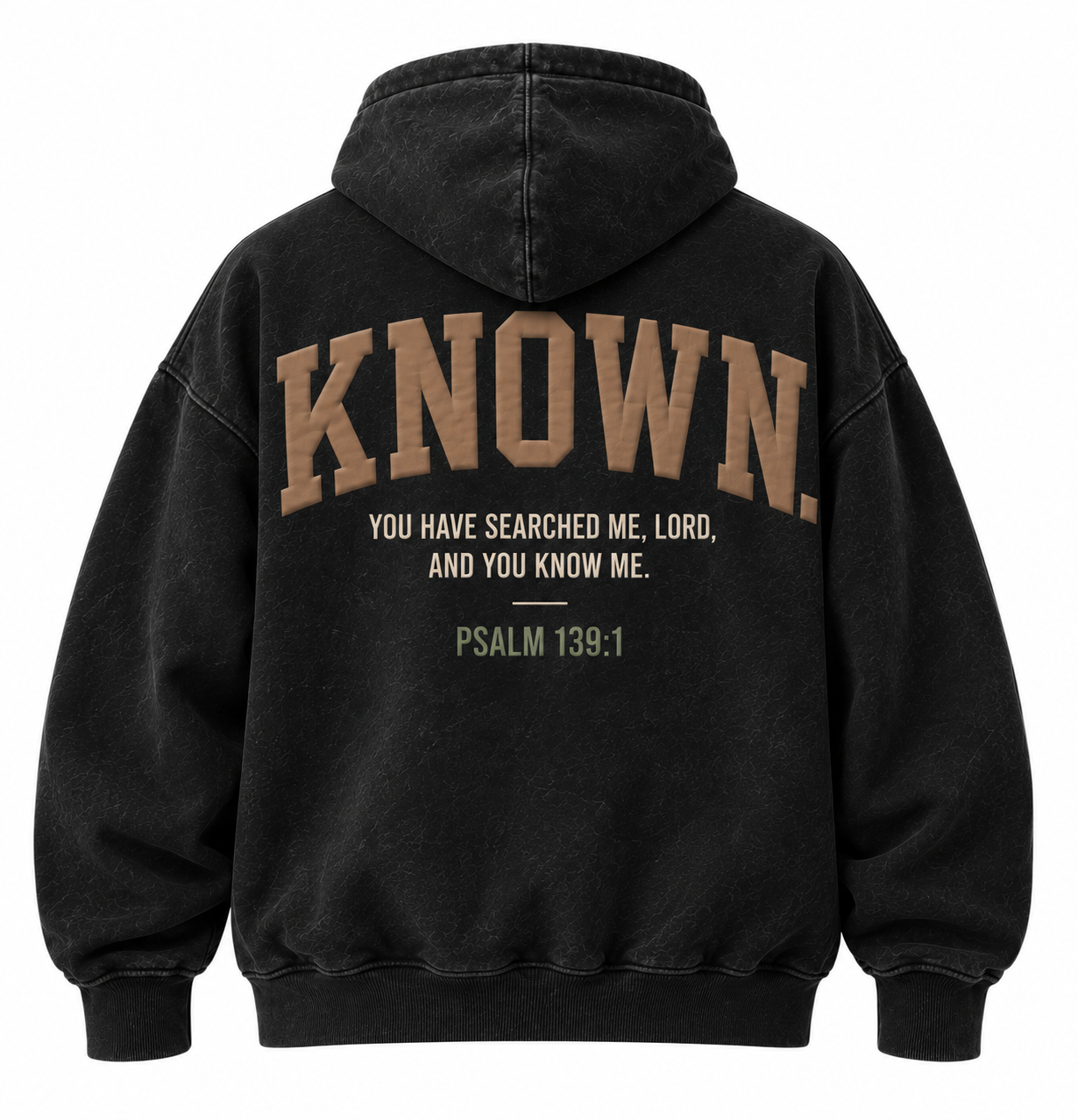 KNOWN. Heavyweight Oversized Hoodie — Psalm 139:1