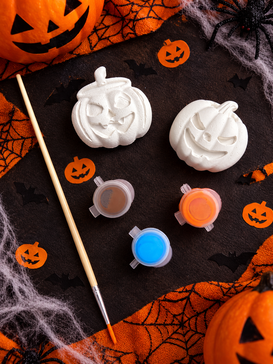 DIY Halloween Pumpkin Plaster Painting Kit 🎃