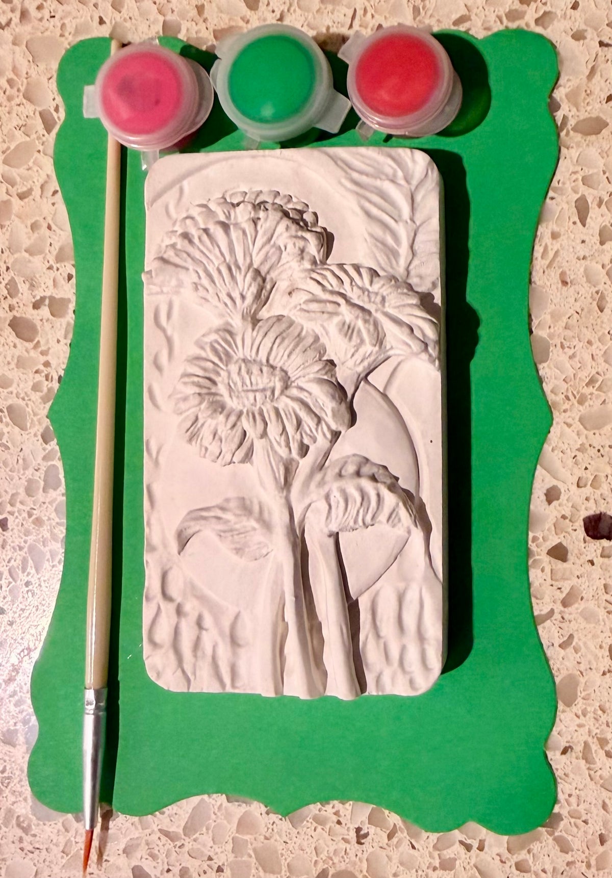 Original ArtJoy Floral Relief painting kit photograph