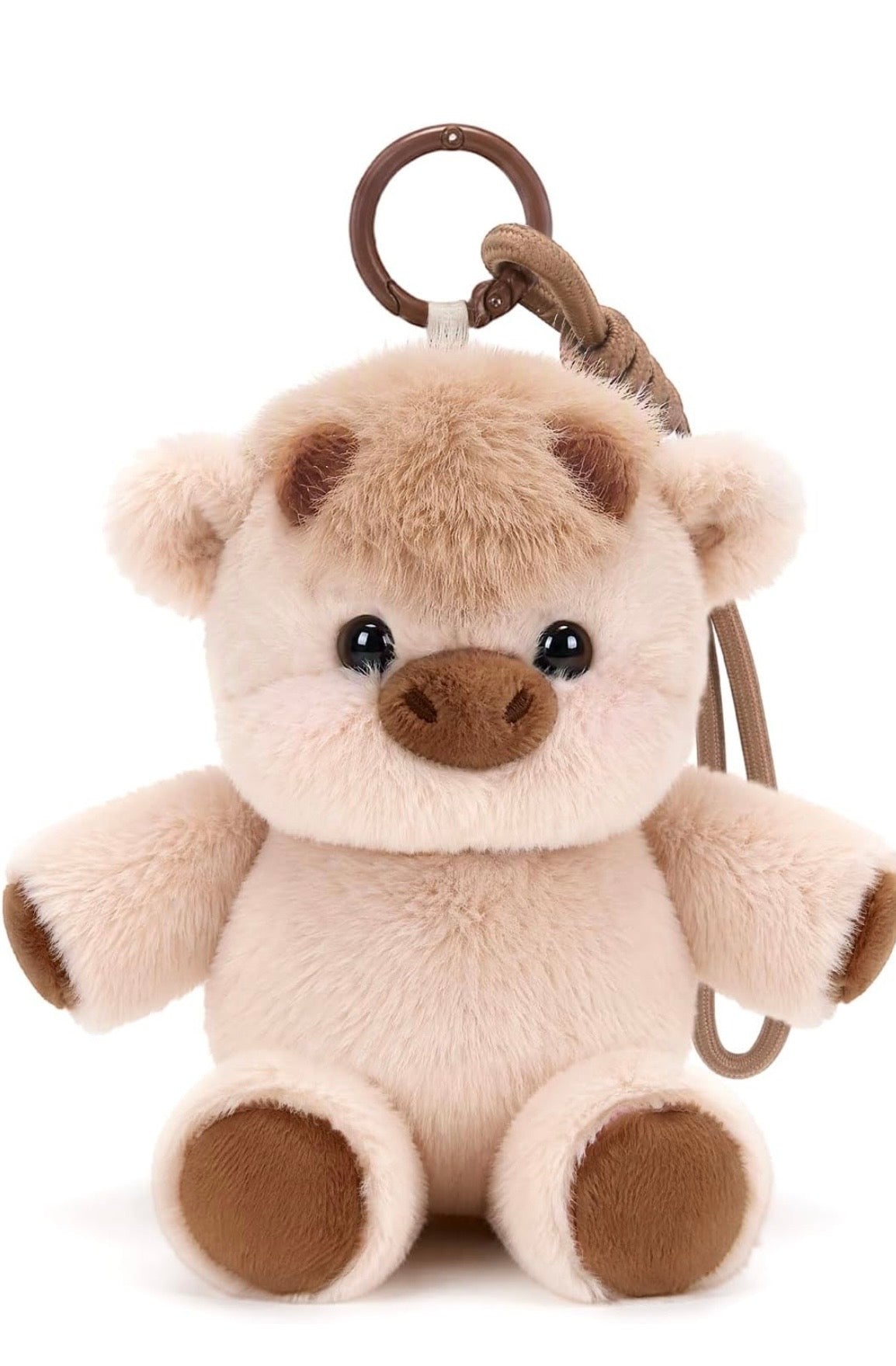 Cute Plush Bear Keychain 🧸🤎