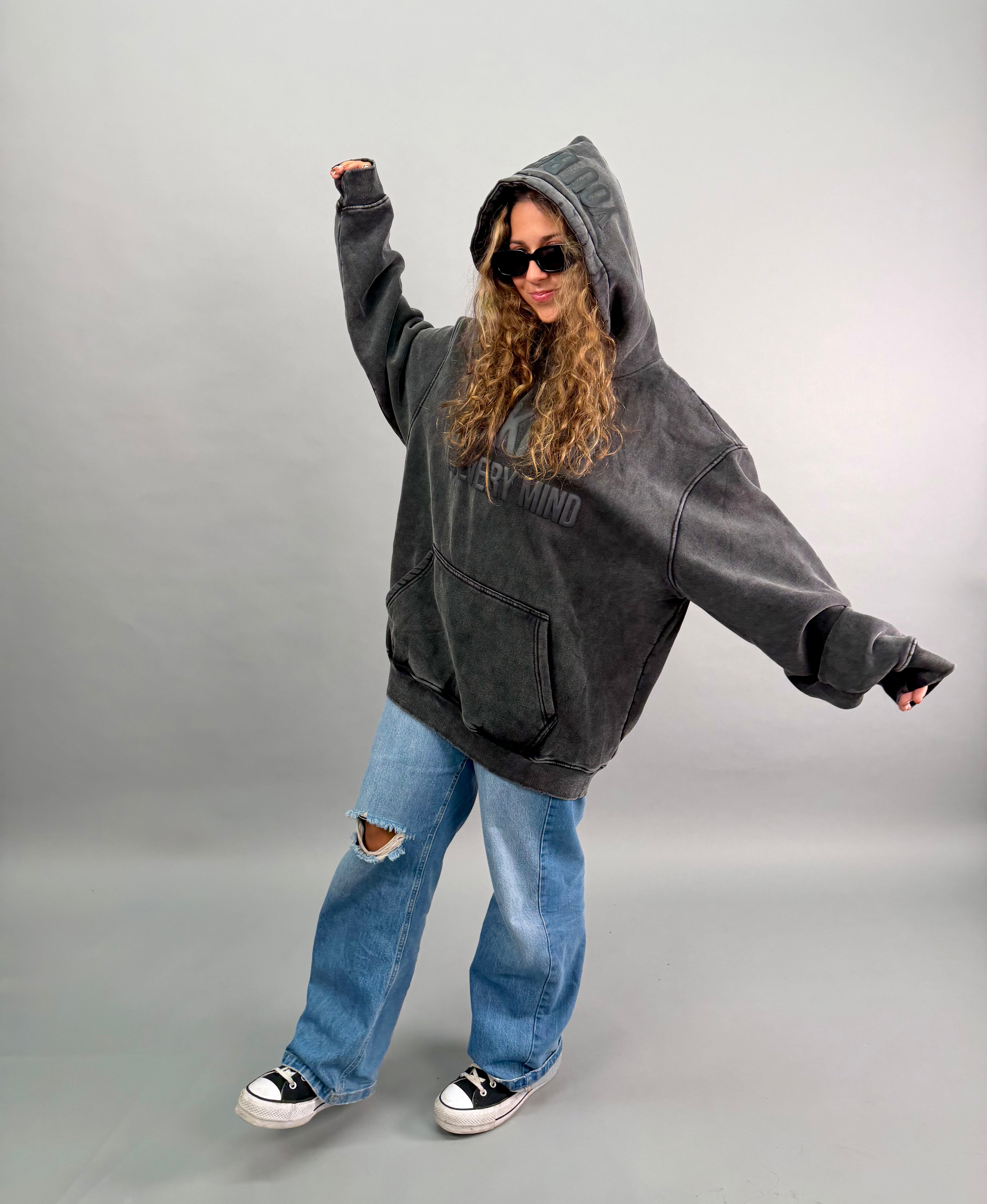 450 BE KIND TO EVERY MIND 450 GSM Heavyweight Hoodie, Premium Oversized Hoodie, Ultra Heavy Soft Fleece Sweatshirt, Neurodivergent Comfort Hoodie, Unisex Streetwear